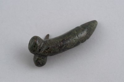 Amulet in the shape of a phallus by Roman